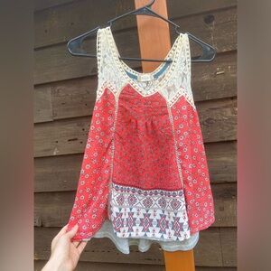 Altar’s State Light Floral Tank Top